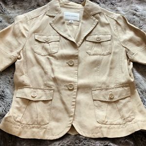 Banana Republic short sleeve linen jacket size10